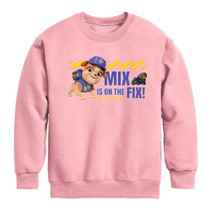 Boys' - Paw Patrol - Rubble & Crew Graphic Long Sleeve Fleece Sweatshirt - 1 of 4
