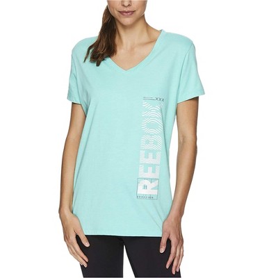 Reebok Womens Ondas Workout Graphic T-Shirt