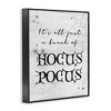 Stupell Industries Just A Bunch Of Hocus Pocus Phrase Framed Giclee Art, Black, 11" x 14" - 2 of 4