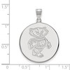 Black Bow Jewelry 14k White Gold Wisconsin Badgers NCAA Extra Large Pendant - 2 of 3