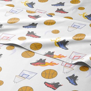 Kids 4 Piece Bed Sheet Set - Cute & Cozy Wrinkle-Resistant with Vibrant Designs - CGK Linens. - 1 of 4