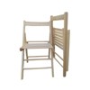 FONTOI Chair Set of 2, Portable Slatted Chairs Set of 2 with Curved Backs, 2-Piece Folding Chairs for Party Kitchen, Brown, 17.32"*31.1"*19" - 4 of 4
