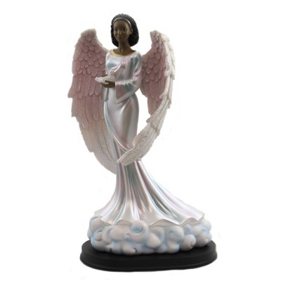 Black Art 13.25" Heavenly Peace Angel Dove Wings  -  Decorative Figurines