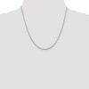 Black Bow Jewelry 1.5mm Sterling Silver, Diamond Cut Solid Spiga Chain Necklace - 3 of 4