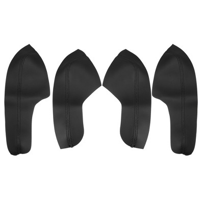 Unique Bargains Door Armrest Cover for Honda Civic 10th Gen 2016-2020 Black with Black Line 4Pcs