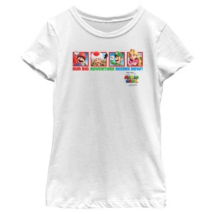 Girl's The Super Mario Bros. Movie Our Big Adventure Begins Now T-Shirt - 1 of 4