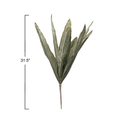 Green Faux Fern Leaf 32" Tabletop Topiary