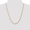 Black Bow Jewelry 3.25mm 14k Yellow Gold Solid Flat Figaro Chain Necklace - 2 of 4