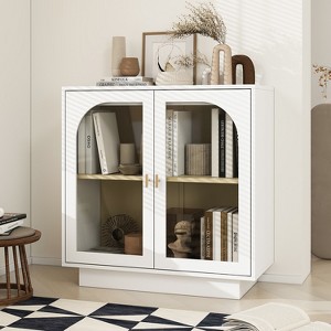 Lyngins Storage Cabinet with Acrylic Door,Bathroom Cabinet for Living Room,Bathroom - 1 of 4