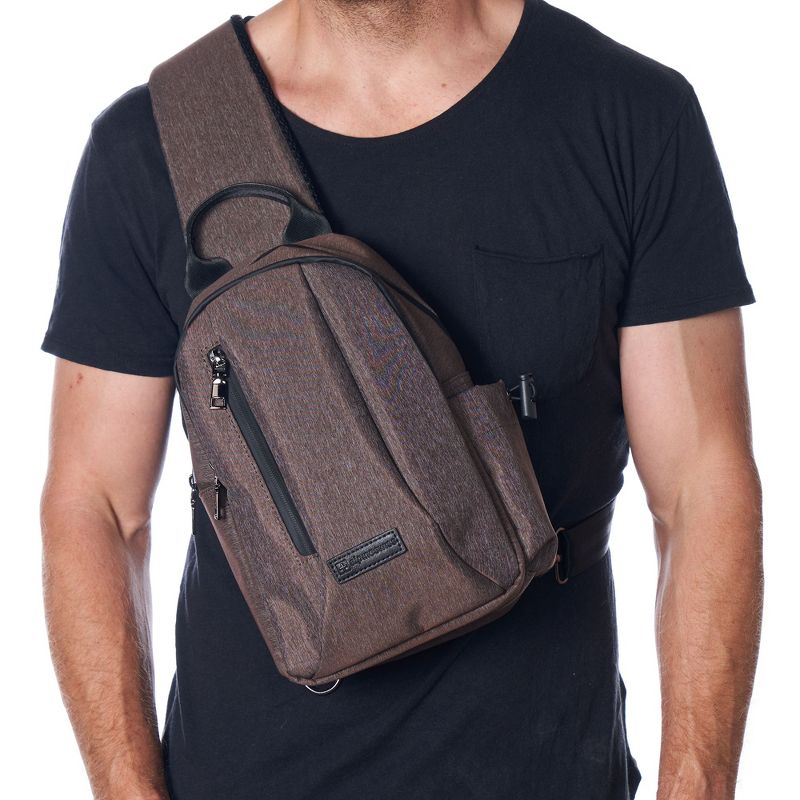 Alpine Swiss Sling Bag Crossbody Backpack Chest Pack Casual Day Bag Shoulder Bag, 3 of 8