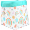 Pavilion Gift Company - Sunshine and Rainbows - 7.25" x 9" Canvas Basket - Decorative Baskets - 4 of 4