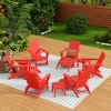 WestinTrends Ashore Modern HDPE Outdoor Patio Folding Adirondack Chair (12-Piece Set) - 2 of 4
