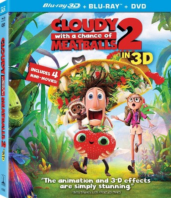 Cloudy With A Chance Of Meatballs 2 3d blu ray Dvd Digital