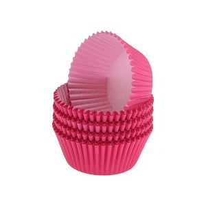 Unique Bargains Solid Color Disposable Baking Cups Greaseproof Paper 1.97"x1.18" 100 Pcs - 1 of 4
