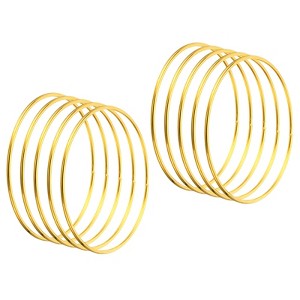 Unique Bargains Metal DIY Craft Macrame Wreath Dream Catcher Rings 10 Pcs - 1 of 4