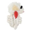 Multipet 6.5" Lamb Chop Rope Body Dog Interactive Plush Toy - 2 of 4