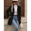 Garvee Women's Winter Classic Outwear Overcoat with Pockets Single Breasted Pea Coat - 2 of 4