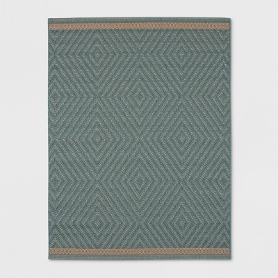 Textured Diamond Outdoor Rug Azure Smith Hawken Target