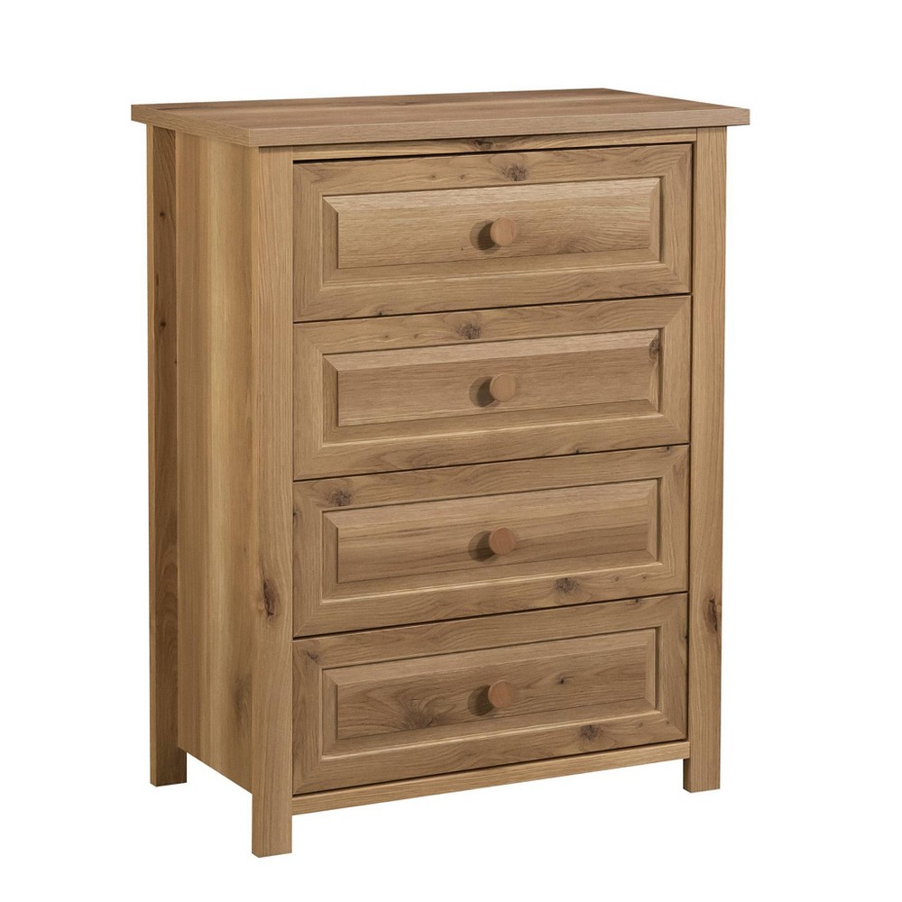 Sauder Hillmont Farm 4 Drawer Chest Timber Oak