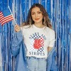 Simply Sage Market Women's Stars and Stripes Peace Short Sleeve Graphic Tee - 2 of 4