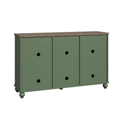 Festivo 55" Green Vintage Style Buffet Sideboard Cabinet with Drawers