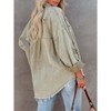 Womens Ripped Distressed Denim Jacket Tops Oversized Casual Long Sleeve Basic Jean Jacket Coats - 2 of 4