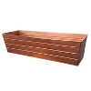 Royal Hampton Rectangular Metal Embossed Line Design Flower Planter Box, Large - 3 of 4