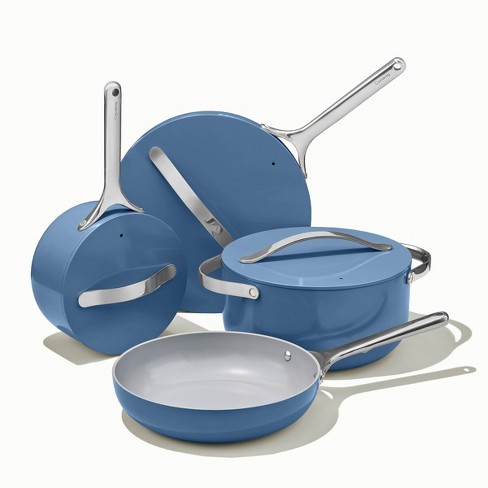 7pc Nonstick Ceramic Coated Aluminum Cookware Set Cream - Figmint™ : Target