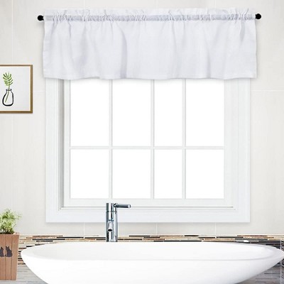 Waffle Weave Textured Solid Curtains for Bathroom Kitchen Cafe