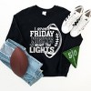 Simply Sage Market Women's Graphic Sweatshirt I Spend Friday Nights Under The Lights - 3 of 4