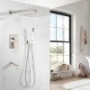 PROOX 2-Handle 3-Spray Wall Mount Tub and Shower Faucet with 10" Rain Shower Head - 3 of 4