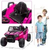 Sandinrayli 12V Kids Ride on Car, Electric Off-Road UTV Truck, Double Open Doors, Safety Belt, Horn, Music, and Lights for Kids 3-5 Years - 2 of 4