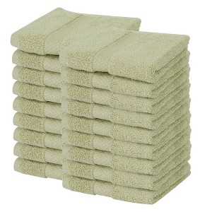 Splash Zero Twist 100% Ring Spun Cotton Face Washcloth Set – Reversible, 550 GSM, Soft, Lightweight, Highly Absorbent Towels for Bathroom - 1 of 4