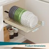 Slide-Out Cabinet Organizer, Pull-Out Cabinet Organizer Secured with Adhesive Film, Pull-Out Drawer for Kitchen Under Sink Organizer with Rack - 2 of 4