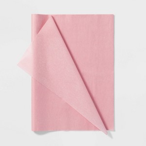 8ct Pegged Tissue Papers Pink - Spritz™: Gift Bag Tissue for Fall & Easter, Solid Pattern, 16.5" x 24" - 1 of 3