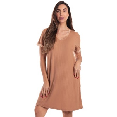 Just Love Short Sleeve Nightgown for Women – Cozy, Lightweight Sleepwear with Classic Design