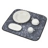 Trio Home Dish Drying Mat, Super Absorbent Ventilation Mesh, Microfiber Counter Mat, For Pots & Pans, Dishes, Utensils - 16”x19” - 2 of 4