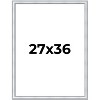 PosterPalooza | Classic Silver Picture Frame - UV Acrylic, Foam Board Backing, Hanging Hardware - 2 of 4