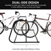 Bike Rack, Heavy Duty Bike Rack - 10-Bike Carbon Steel Floor Stand, 150Cm All-Steel Grid for Garages, Yards, Bike Events (Black) - 3 of 4