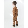 Organic Cotton Sweatsuit Set | Brown | Charlie Lou Baby - 4 of 4