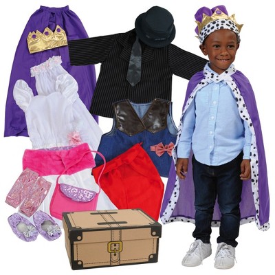 Kaplan Early Learning Pretend Play Dress-Up Trunk - 20 Pieces