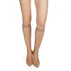 Memoi Women's 3 Pair Pack Silky Sheer Knee Highs - 2 of 2