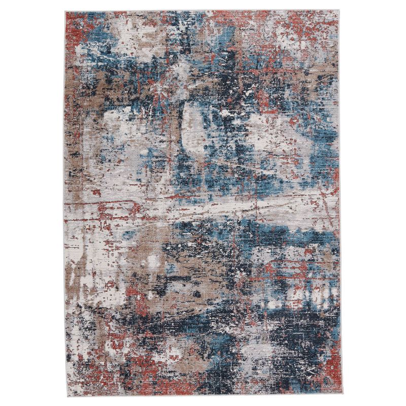Casiane Abstract Area Rug Red/Blue - Jaipur Living, 1 of 7