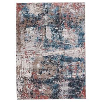 Casiane Abstract Area Rug Red/Blue - Jaipur Living