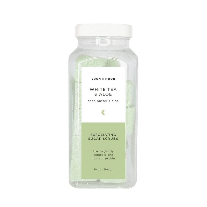 Joon X Moon White Tea &#38; Aloe Exfoliating Sugar Cube White Tea &#38; Aloe Body Scrub - 10oz, 1 of 7