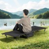 Costway Portable Camping Cot with Sturdy Aluminum Alloy Frame Carrying Bag Side Pocket - 4 of 4