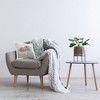 Stupell Industries Brown Cattle on a Blue Chair Funny Chic Farmhouse Printed Pillow, 18 x 18 - 2 of 3