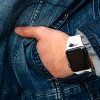 NFL New England Patriots Apple Watch Compatible Silicone Band - White - 3 of 4