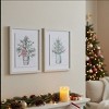 Decorative Pine Pot & Pitcher Christmas Wall Frames (Set of 2) 11.75 inch by Melrose - 3 of 3