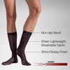 LECHERY Women's Lustrous Silky Shiny Sheer Dress Nylons Stockings Socks (2 Pairs) - 3 of 4
